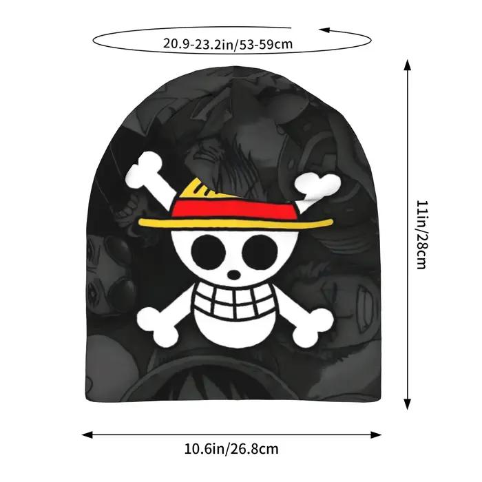 Chapeau de paille One Piece Luffy avec logo tête de mort, bonnet Hip Hop pour hommes et femmes, casquette de rue chaude double usage
