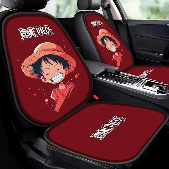 Coussin de siège de voiture une pièce, coussin de protection de siège, décoration de voiture respirante, Monkey D. Luffy, accessoires de voiture, coussin de siège cadeau