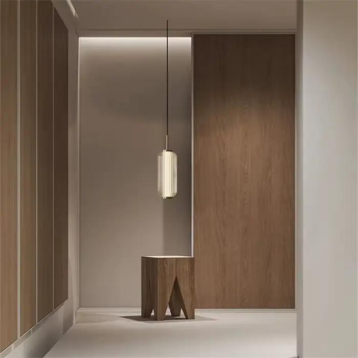 Lampe Suspendue Minimaliste en Verre de Style Rétro Américain