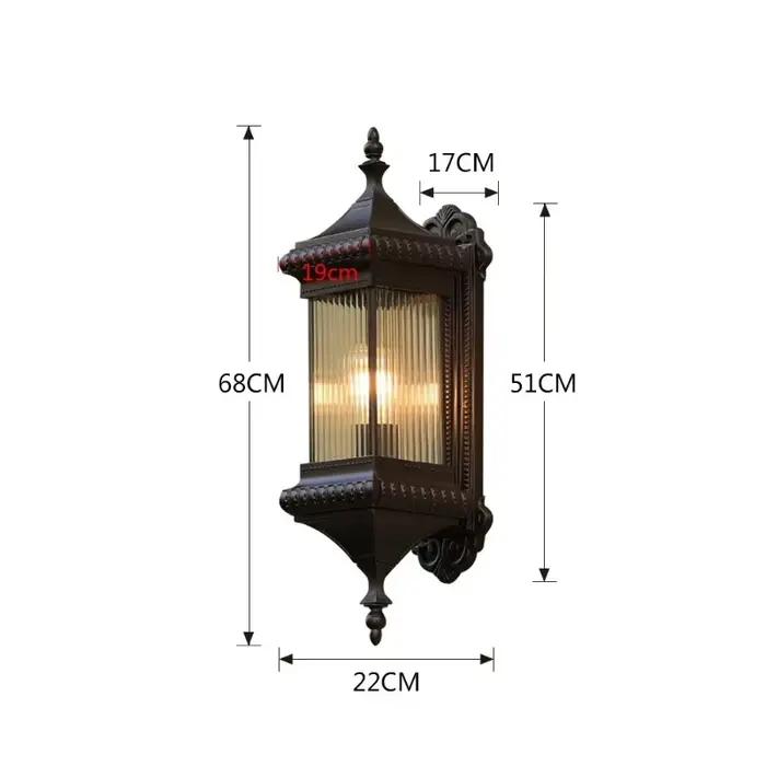JIANKELONG Applique Murale Extérieure Vintage Rétro