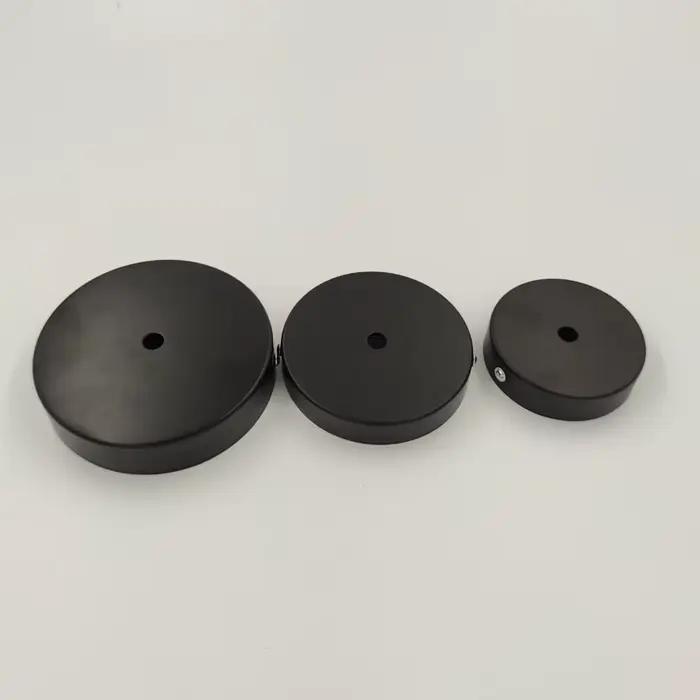 Bases de lampe rétro, plaque de plafond suspendue, châssis de 8/10/12cm, lampe suspendue en fer, bricolage, fil de verrouillage, luminaire de Base, raccords de plafond