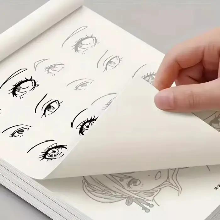 Livre de dessin au trait de personnages d'anime pour débutants – 48 pages de contours simples dessinés à la main pour le traçage et la pratique de la peinture