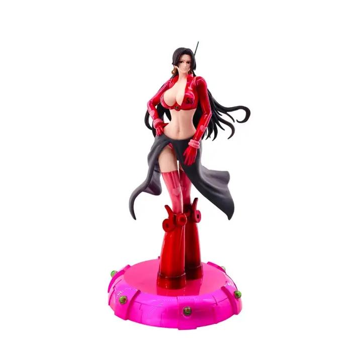 Statue statique en PVC de la guerrière élégante de la marque JT One Piece, figurine peinte à la main avec base île, pour décoration de bureau et de maison, cadeau pour les collectionneurs
