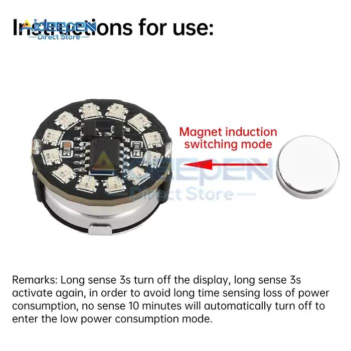 Lampe de Contrôle Magnétique L'inventaire Dia Balle de Contrôle Magnétique Avec Modes de Lumière Dynamiques pour Projets de Modélisme et Dioramas