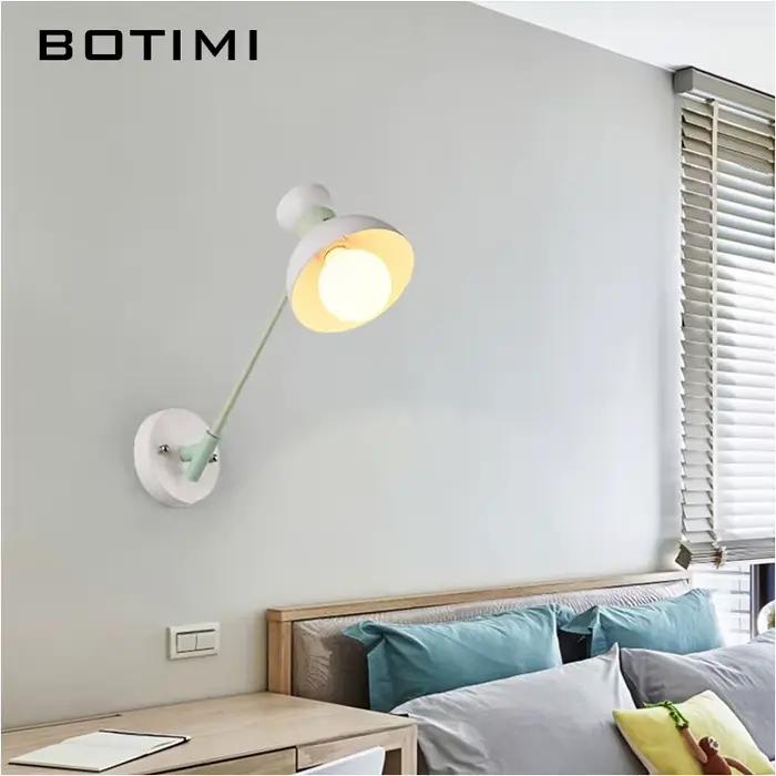 BOTIMI nordique mur LED lampe moderne applique murale réglable Luminaira