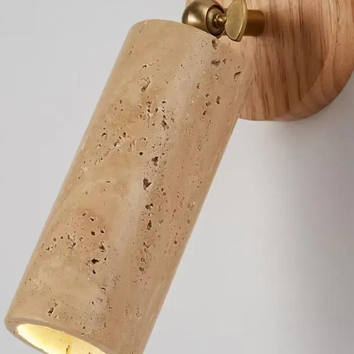 Wabi-sabi vent LED avec projecteurs applique murale rétro