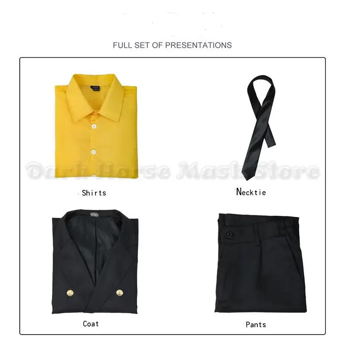 Costume de cosplay Sanji One Piece Anime, chemise bleue et jaune, uniforme complet, tenue de jeu de rôle pour Halloween pour hommes adultes