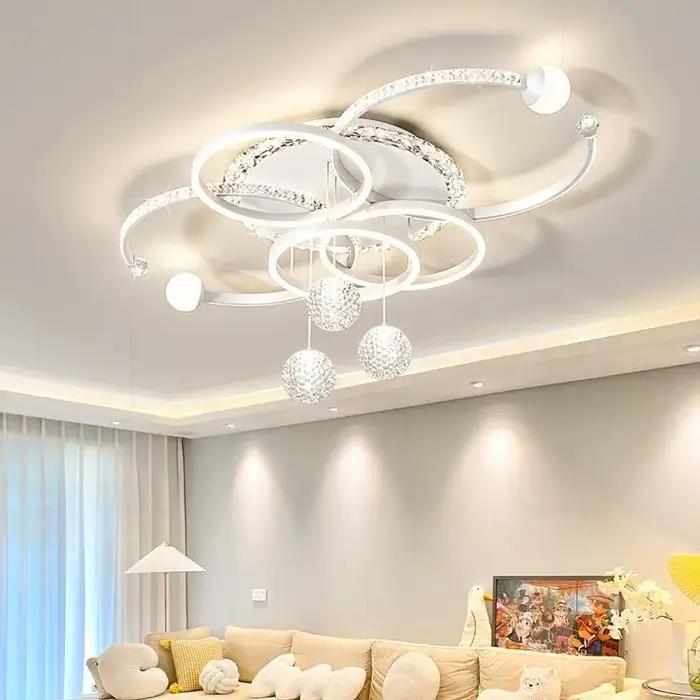 Lumière moderne luxe chambre principale suspension lampe LED créatif Restaurant