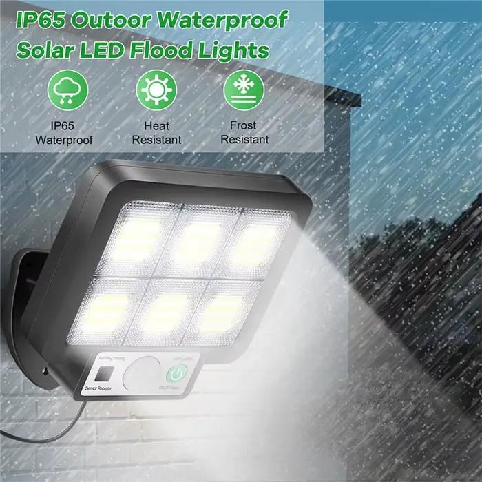 Extérieur étanche d'urgence rue jardin sécurité décor lampe LED solaire fendu applique murale capteur de mouvement