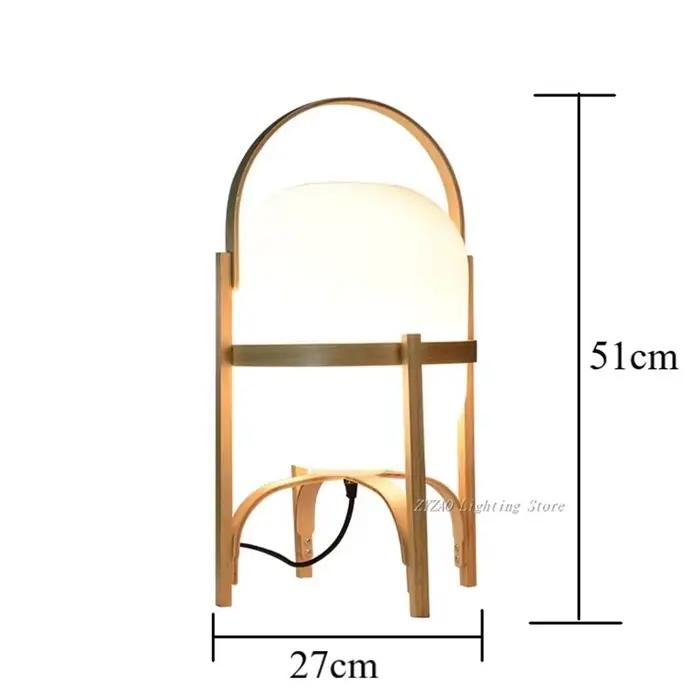 Bois Art moderne Simple Led lampe de bureau salon étude chambre
