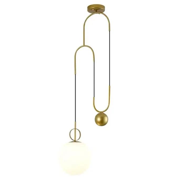 Lampe Suspendue en Boule de Verre localité au Design Moderne