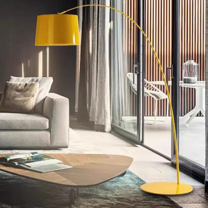 Lampadaire nordique minimaliste Arc chambre salon lampadaires canapé étude lampe de pêche