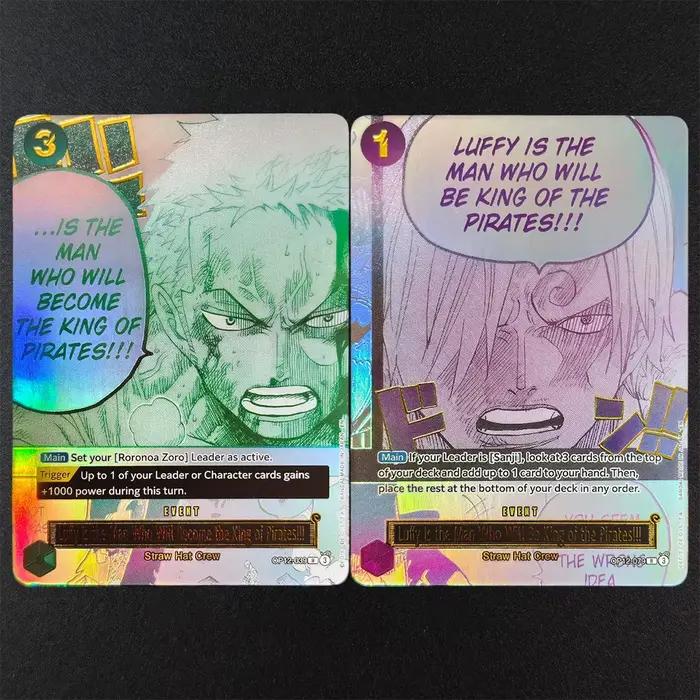Proxy ONE PIECE Luffy est l'homme qui deviendra roi des pirates ! Carte de jeu de cartes à collectionner (TCG) anime anglaise OP12-039 OP12-079