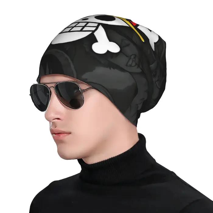 Chapeau de paille One Piece Luffy avec logo tête de mort, bonnet Hip Hop pour hommes et femmes, casquette de rue chaude double usage