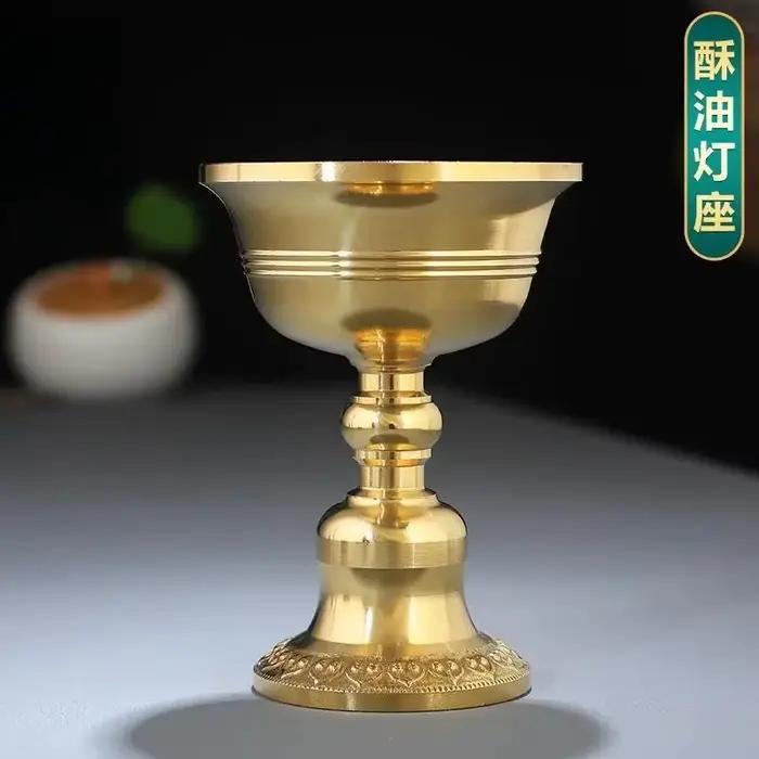 Support de lampe bouddha sculpté exquis à pied haut