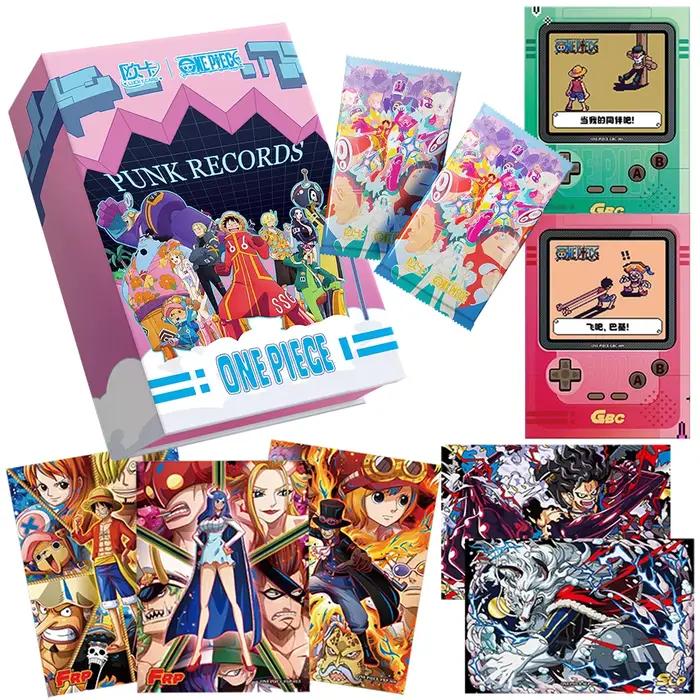 One Piece "Punk Records" Anime Trading Cards Booster Box, 25 cartes/boîte, cartes TCG de collection rares de niveaux FRP et SLP pour les fans