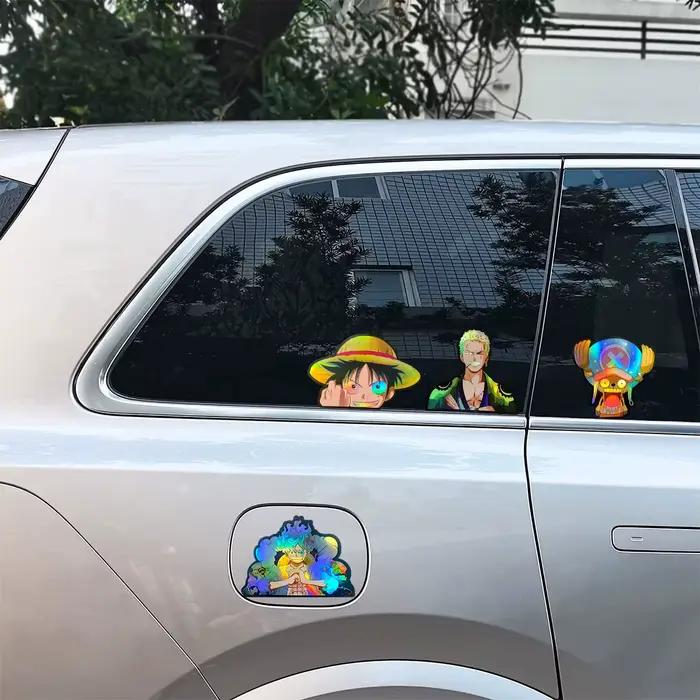 Classique japon Anime une pièce autocollants enfants décalcomanies jouet bricolage ordinateur portable bouteille d'eau téléphone Cool dessin animé Son Goku autocollant