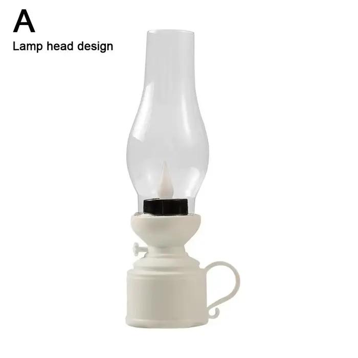 Lampe à huile LED rétro - Lanterne décorative vintage à piles pour la maison