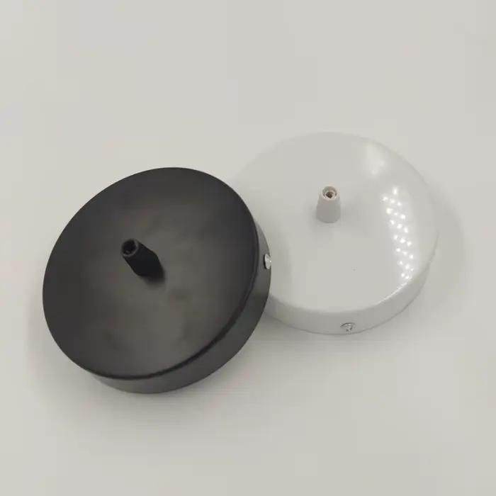 Bases de lampe rétro, plaque de plafond suspendue, châssis de 8/10/12cm, lampe suspendue en fer, bricolage, fil de verrouillage, luminaire de Base, raccords de plafond