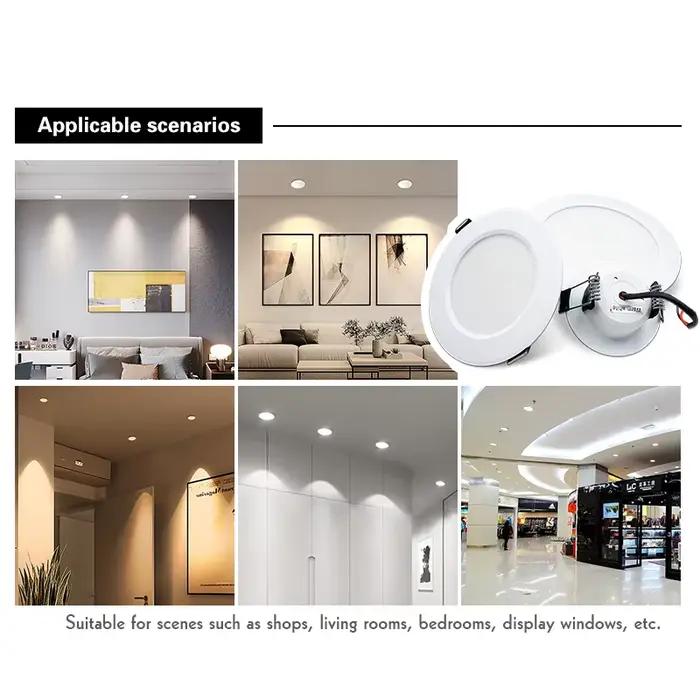 Spot Lumineux LED Circulaire Encastrable pour le Plafond