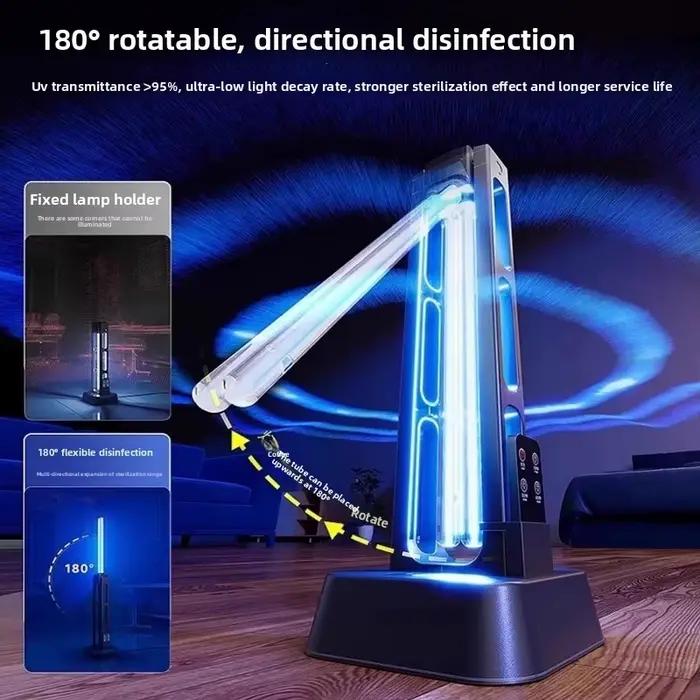 Lampe de désinfection UV pour la maison, lampe de désinfection UV de type mobile pour la maison, lampe médicale pour animaux de compagnie, élimination des acariens et stérilisation, stérilisateurs UV
