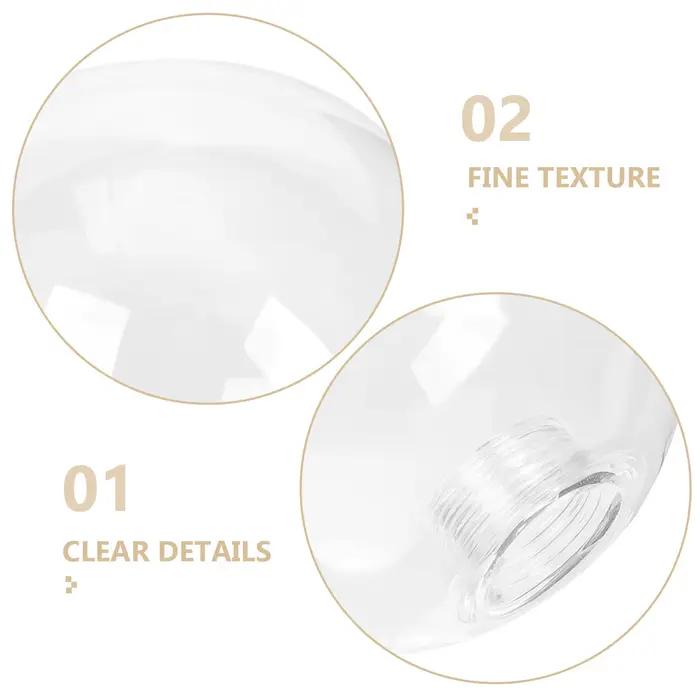 Abat-jour en verre transparent moderne pour lampes de table