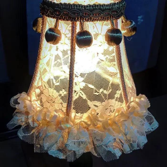 Cadre d'abat-jour en fer, 13cm de diamètre, à clipser, bricolage