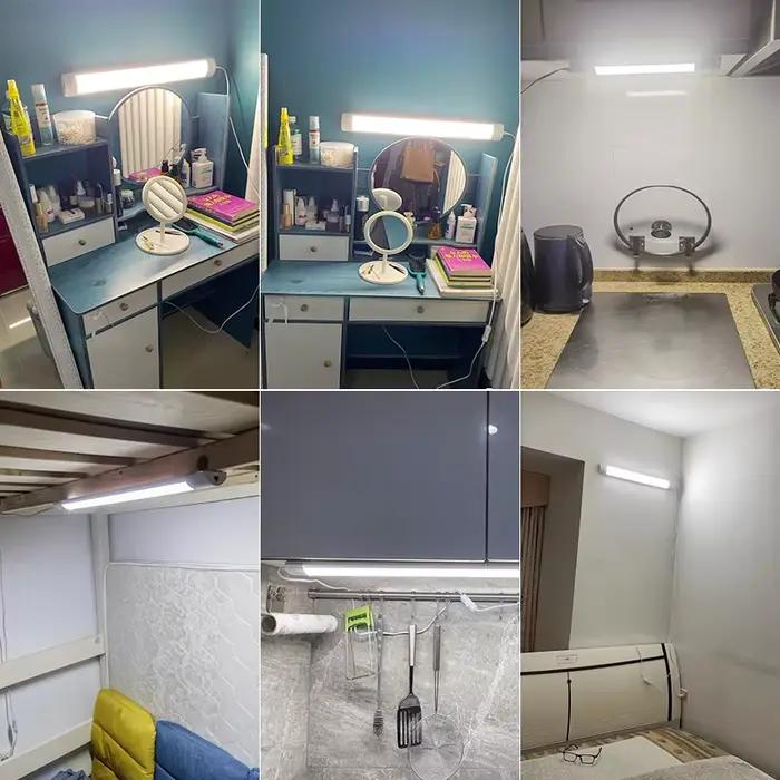 Lampe Led néon T5 T8 220V 110V, lampes de cuisine pour la maison 6W 10W 20W pour chambre à coucher, placard, garde-robe, Garage, lampes sous-meuble