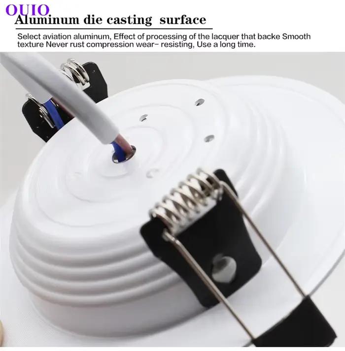 Plafonnier LED Encastré Rond Éclairage Intense à Intensité Variable Blanc Chaud pour Cuisine Salle à Manger Chambre à Coucher Entrée Étude Salle de Bain