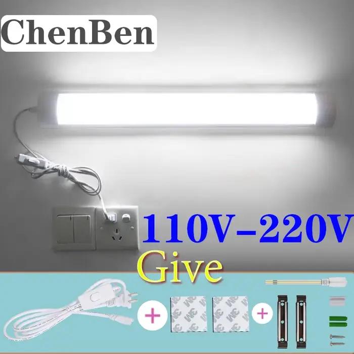 Lampe Led néon T5 T8 220V 110V, lampes de cuisine pour la maison 6W 10W 20W pour chambre à coucher, placard, garde-robe, Garage, lampes sous-meuble
