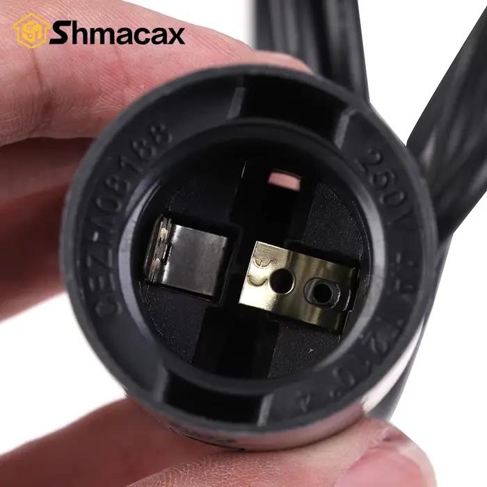 Support de lampe suspendu E27 avec Base de lampe de plafond en fil suspendu 0.5/0.8/1/1.2/1.5/2M pour lustre suspendu domestique