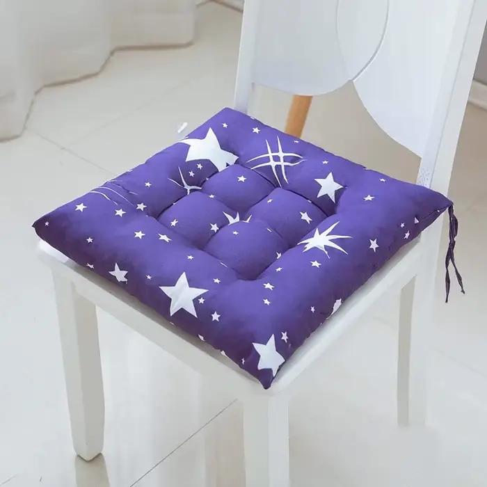Coussin de chaise rembourré en coton super confortable, une pièce, tapis carré solide, idéal pour le bureau, la maison, le siège auto, le salon de jardin