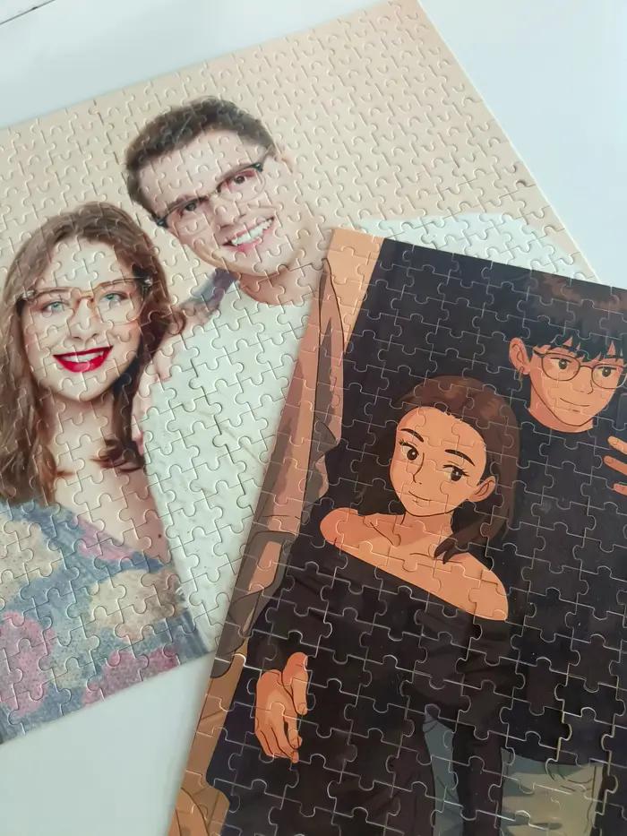 Puzzle en bois personnalisé, puzzle photo personnalisé, puzzle photo personnalisé pour couples, famille, elle, lui, idée cadeau, puzzle photo personnalisé
