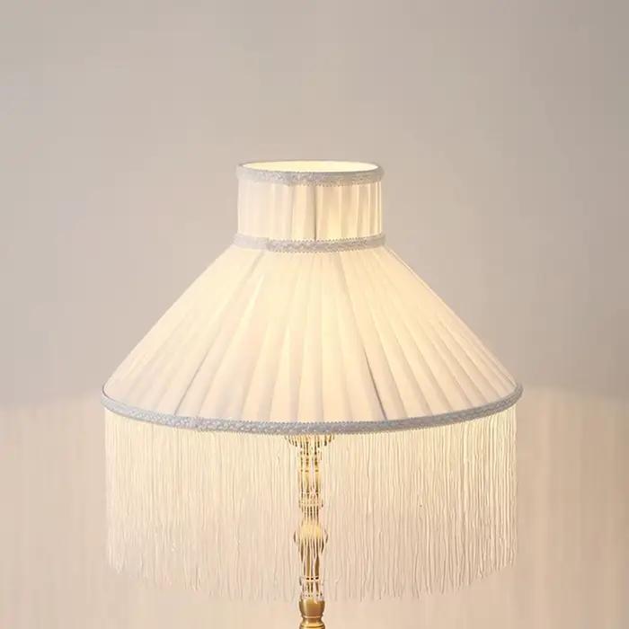 Couverture de lampe à pampilles en tissu art déco pour salon chambre à coucher abat-jour moderne nuance douce ambiance chaleureuse style contemporain vintage occasion spéciale