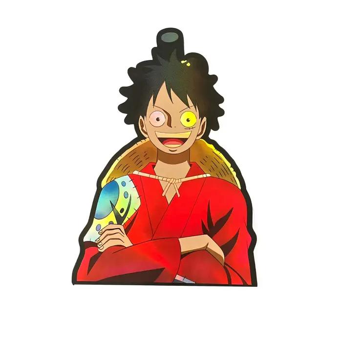 Classique japon Anime une pièce autocollants enfants décalcomanies jouet bricolage ordinateur portable bouteille d'eau téléphone Cool dessin animé Son Goku autocollant