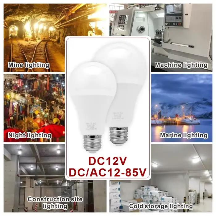 Ampoule LED E27 DC/AC 12V-85V 3W 6W 9W 12W 15W 18W 25W