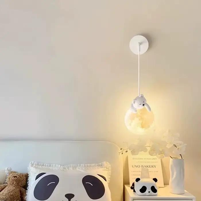 Applique Murale de oral et en Forme d'Ours Blanc et Lapin