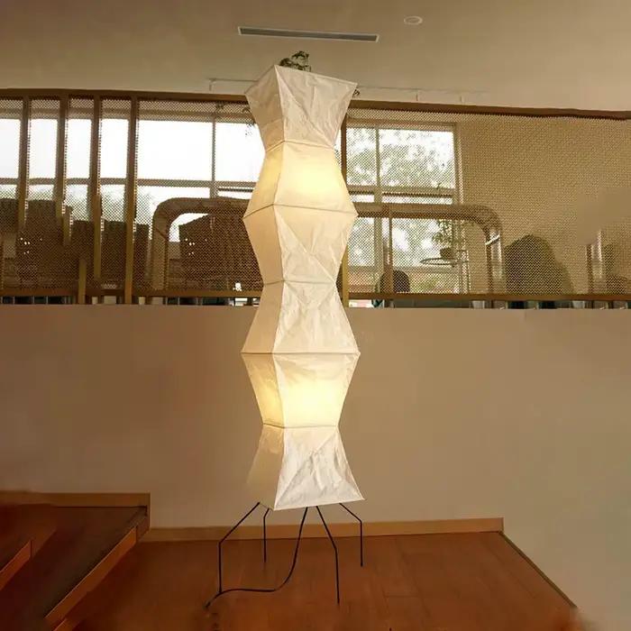 Lampadaire japonais Wabi-sabi Akari Noguchi Yong
