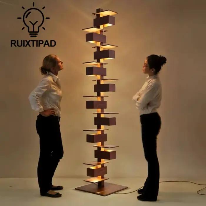 Lampadaire Taliesin Design Bois Nordique Pour Salons Chambres Hôtels Villas Décor Artistique Flux Lumineux LED Source de Lumière 31-40W Zoning Plus de 30 Mètres Carrés