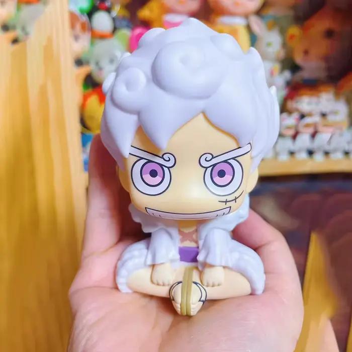 Figurine d'action One Piece 9,5 cm - Monkey D. Luffy en Gear 5 version Q, modèle de collection en PVC, jouet poupée