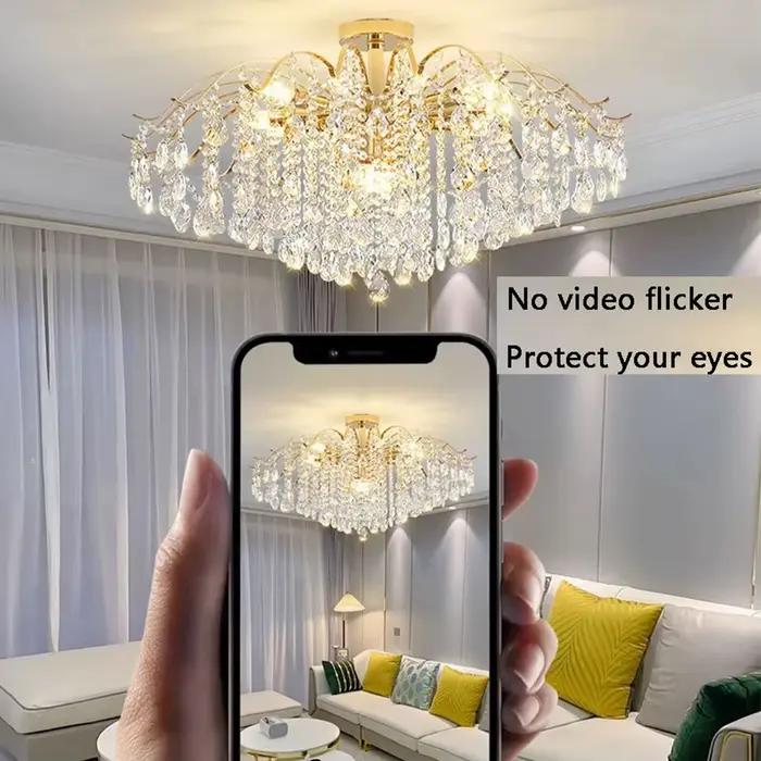 Plafonniers français luxe cristal suspension pour le salon LED Lustre intérieur décoration de la maison