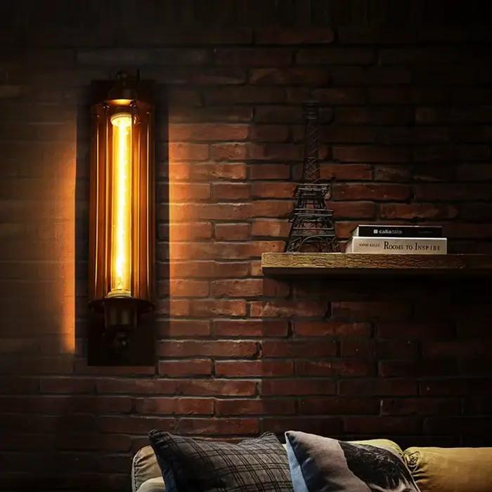 Style industriel rétro fer applique murale couloir escalier Restaurant Loft chambre lampe chevet maison décor intérieur LED éclairage