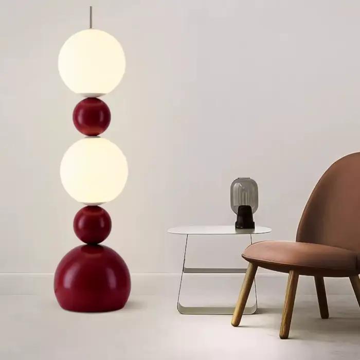 Lampadaire LED design nordique en forme de gourde pour salon