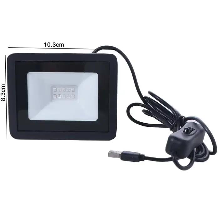 Projecteur LED UV Portable 5V USB 10W 395nm UVA