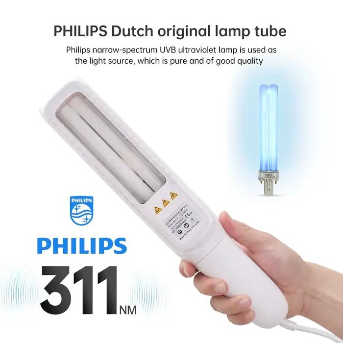 YOUWEMED 311nm lampes UVB ultraviolettes ménage UVB photothérapie ultraviolette pour thérapie Vitiligo Psoriasis lampe de traitement de la peau