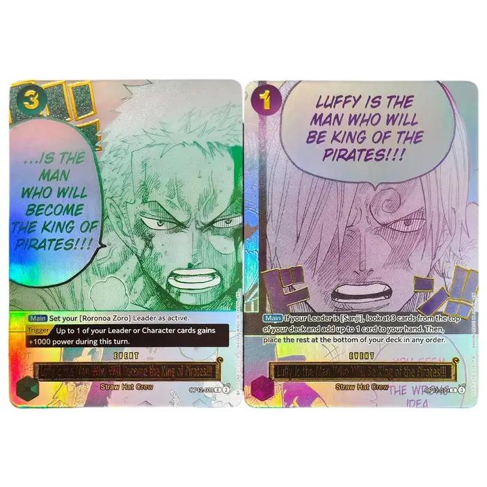 Proxy ONE PIECE Luffy est l'homme qui deviendra roi des pirates ! Carte de jeu de cartes à collectionner (TCG) anime anglaise OP12-039 OP12-079