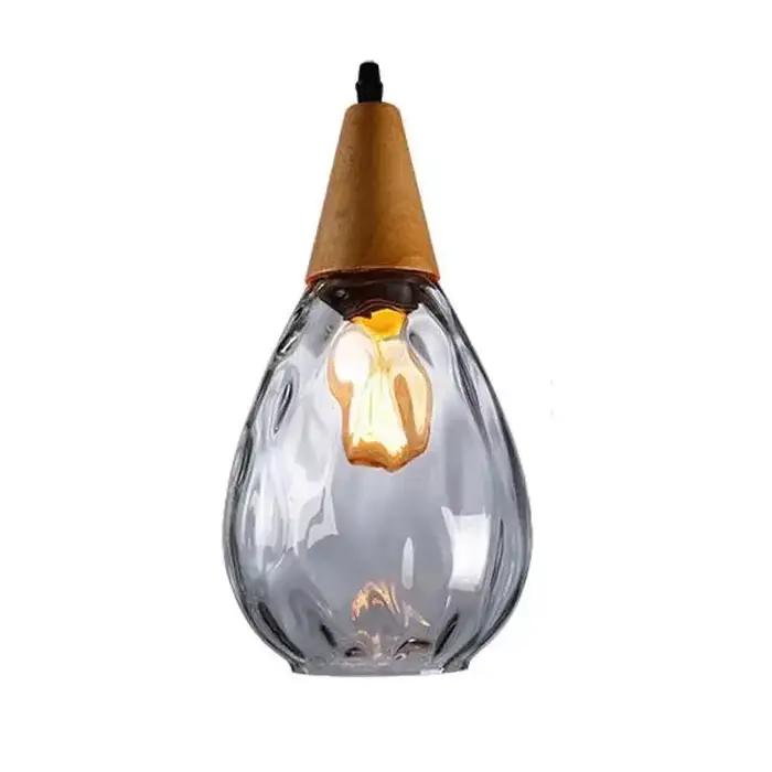 Vintage Loft eau à motifs verre suspension Restaurant Bar comptoir lampes suspendues