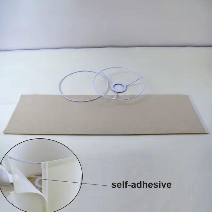 Abat-jour à tambour rond en tissu de lin naturel pour lampes de table et lampadaires en style contemporain gris à offrir pour maison ou bureau occasions spéciales