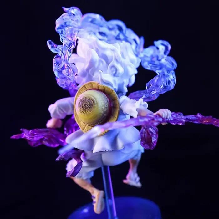 Bandai-Mini figurine One Piece Luffy Gear 5, statue de dieu du soleil, nika, figurine d'anime, modèle en PVC, collection de beurre, jouet cadeau pour enfants, 10cm