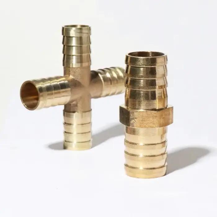 Connecteur de Raccord de Tuyau en Laiton à Trois Voies, Adaptateur de Type T 3, 4mm, 5mm, 6mm, 8mm, 10mm, 12mm, 16mm, 19mm